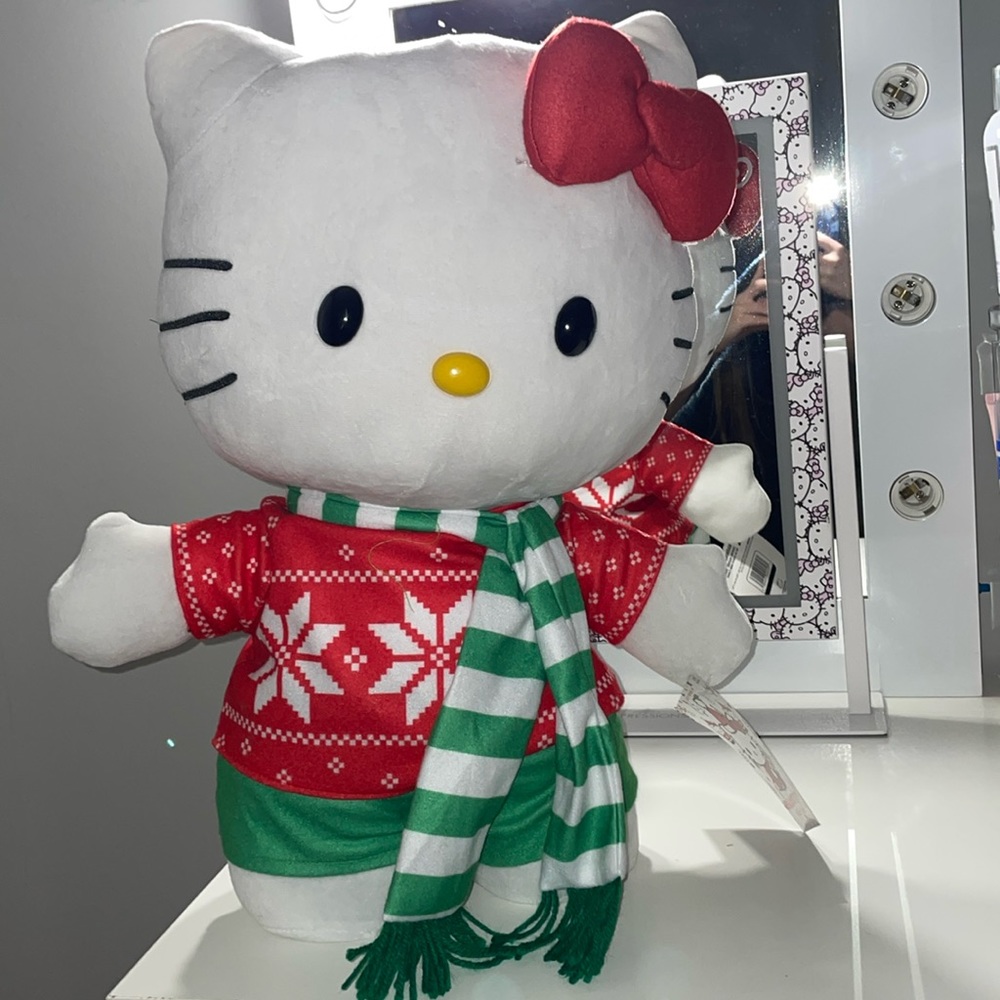 Hello Kitty White and Red Stuffed Animal